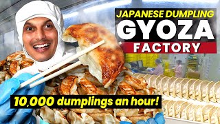 Inside a Japanese GYOZA DUMPLING Factory ★ ONLY in JAPAN [upl. by Werdn]