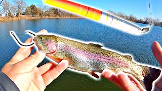 Catching DOUBLE DIGIT Bass using LIVE Trout for Bait [upl. by Hephzipah]