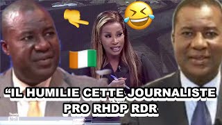 cest chaud Marius Comoé recadre cette journaliste pro RHDP RDR  impressionnant [upl. by Care]