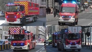 Brandweer Brussel met spoed naar interventies Départs Pompiers Bruxelles [upl. by Susi]