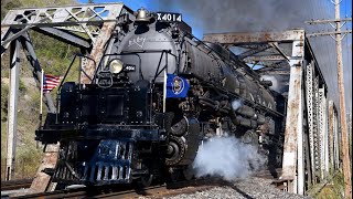 Big Boy 4014 Steam Train Return To Steam [upl. by Esele]