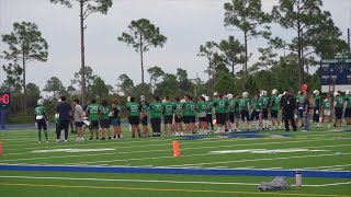 Babcock High School breaks in brand new football field [upl. by Yrrok]