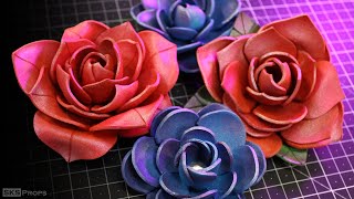 How to Make EVA Foam Flowers Perfect for Crafts Props and Cosplay with Free Templates [upl. by Shanley]