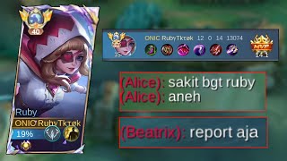 Combo Global Alice  Angela Kaget Lihat Damage Ruby [upl. by Jonna811]