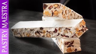 How To Make Nougat Soft Nougat  Pastry Maestra [upl. by Acinnej]