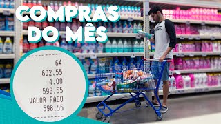 COMPRAS DO MÊS COMPLETA MORANDO SOZINHO  QUANTO EU GASTEI [upl. by Oguh86]