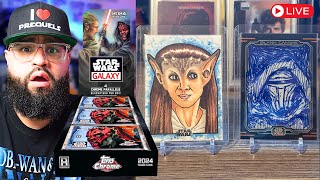 MORE Sketch pulls from Topps Star Wars Galaxy 2024 Hobby Box [upl. by Adal]