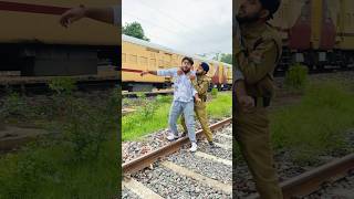 Railway Track Se Stone Chori  Sujal Thakral shorts ytshorts youtubeshorts police train funny [upl. by Gonyea]