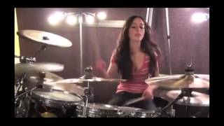 The amazing female drummer MEYTAL COHEN DRUM SOLO HOTTT HD 2015 [upl. by Anagrom]