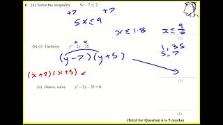 IGCSE Edexcel Jan 2022 1H q6 Maths higher tier past paper [upl. by Zeb]