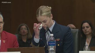 US Coast Guard Academy whistleblowers speak at field hearing on mishandled sexual assaults [upl. by Aliuqa89]