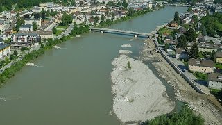 Hochwasserschutz in Hallein an Salzach und Almbach [upl. by Netsud]