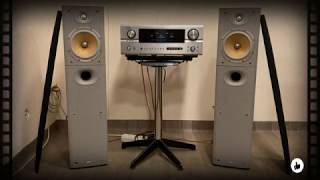 BampW DM6025 S3 FLOOR STANDING SPEAKERS with DENON AVR 2805 RECEIVER [upl. by Atilehs]