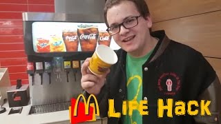 McDonalds Life Hack How to get free drinks at Mcdonalds [upl. by Armalda]