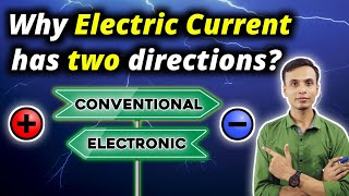 Direction of Electric Current⚡  Conventional Direction Vs Electron Flow  Class 10th  Class 12th [upl. by Okiruy]