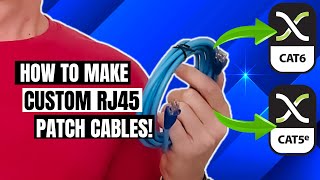 THE BEST WAY TO WIRE UP ETHERNET PLUGS  CAT5e amp Cat6 PATCH CABLES [upl. by Petrie271]