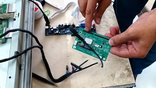 INSTALLATION OF UNIVERSAL LCD MAIN BOARD TO TWO LVDS LG LCD TV PANEL [upl. by Nnaeiram]