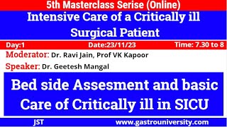 Bed side assessment and basic care of critically ill in SICU [upl. by Maribel]