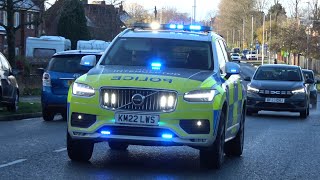 AWESOME VOLVO XC90 INTERCEPTOR Roads Crime Car Responding Quick  Blacon Police Station [upl. by Jala209]