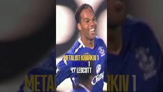 Fivegoal UEFA Cup thriller  Metalist Kharkiv 23 Everton 4 October 2007 shorts football OTD [upl. by Alket]