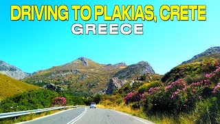 DRIVING FROM CHANIA TO PLAKIAS CRETE GREECE  BEAUTIFUL SCENERY  4K [upl. by Atter]