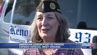 CeredoKenova American Legion Post 93 Veterans Day parade [upl. by Yelahc]