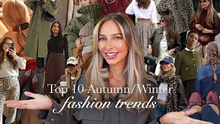 TOP 10 AUTUMN FASHION TRENDS 2024  wearable trends for fall [upl. by Lehcim]