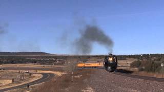 Union Pacific 844  Home via Trinchera Pass [upl. by Pillihp381]