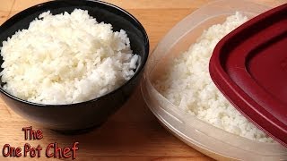 Quick Tips Freezing and Reheating Cooked Rice  One Pot Chef [upl. by Enilkcaj458]