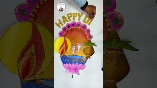 Diwali decoration ideas backdrop diy craft happydiwali shorts viral trending satisfying [upl. by Cohlier]