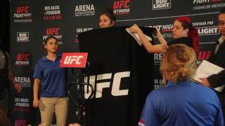 UFC FIGHT NIGHT 98 Alexa Grasso makes weight using hoop [upl. by Ody]