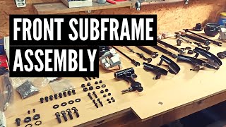 EP7 Front subframe assembly  CLASSIC MINI 25 RESTORATION [upl. by Mosira]