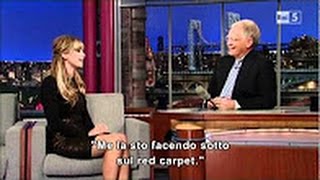 Jennifer Lawrence on David Letterman  Interview  ita sub [upl. by Yttiy]