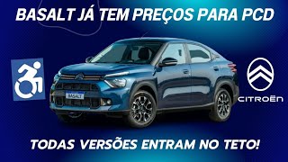 BASALT PARA PCD LANÇAMENTO DA CITROËN TEM DUAS ISENÇÕES E BÔNUS [upl. by Tunnell]