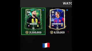 Benzema x Lewandowski☠️ eafcmobile fifamobile shorts fifa22 [upl. by Perry]