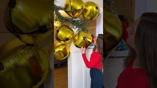 DIY Giant Jingle Bell Balloons Christmas balloons jinglebells christmasparty christmasdecor [upl. by Sherj]