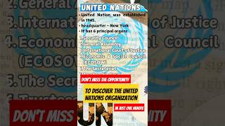 United Nations organization for UPSC Prelims  Principal organs of UN  history of UN  upscprelims [upl. by Jody]