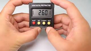 Digital Protractor Inclinometer LCD Clinometer Angle Gauge Level Box Measuring [upl. by Hpotsirhc508]