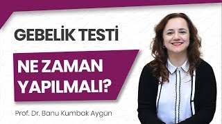 Hamilelik testi ne zaman yapılmalı [upl. by Lletnwahs]