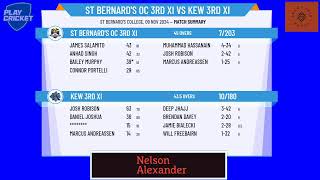 St Bernards OC 3rd XI v Kew 3rd XI [upl. by Hcnarb]