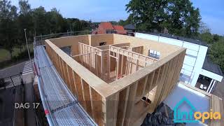 Houtskeletbouw in Actie Timelapse van Bouwen met Hout  Van Begin tot Prachtig Eindresultaat [upl. by Airat]