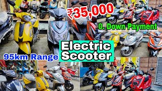 ⚡ Electric Scooter  ₹35000  95km Range  0 Down Payment [upl. by Gabbert]