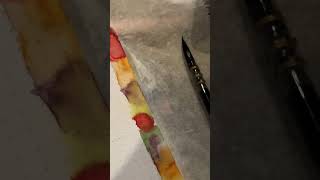 How to lift watercolor from a gessoed surface  Morii Month BUJO [upl. by Comethuauc]