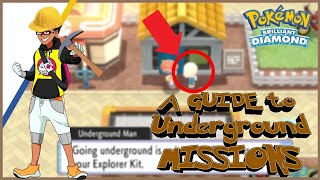 UPDATE  UNDERGROUND MISSIONS GUIDE  Pokemon Brilliant Diamond  Nintendo YouTuber [upl. by Enilkcaj263]