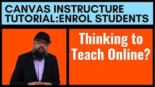 Canvas Instructure Tutorial How to Enrol Students [upl. by Llednahc356]