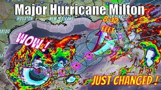 CAT 4 Major Hurricane Milton Rapidly Intensifies In The Gulf [upl. by Ateloiv233]