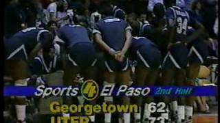 UTEP vs Georgetown 1985 final moments [upl. by Rudyard963]