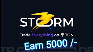 ✔Make 100200 profit 🔥 Storm Trade bot 🔥 Get Storm token ✓ Ton supported telegram bot [upl. by Ardisj399]