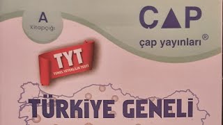 2024 TÜRKİYE GENELİ ÇAP TYT CEVAP ANAHTARI VE ÇÖZÜMLERİ [upl. by Peirsen687]