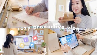 Cozy Productive Vlog  M1 iPad Pro Unboxing • Morning With Me • SelfCare Journaling amp Mental Health [upl. by Wrench]